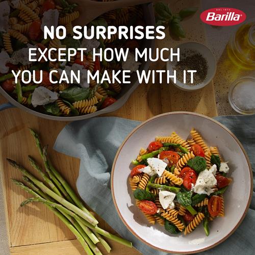 Pâtes Rotini aux pois chiches Barilla, 249 g - Végétalien, sans gluten, sans OGM et casher - Faites avec des protéines végétales
