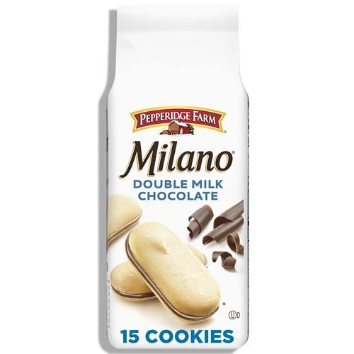 Biscuits Pepperidge Farm Milano double chocolat au lait, sac de 212 g (15 biscuits)