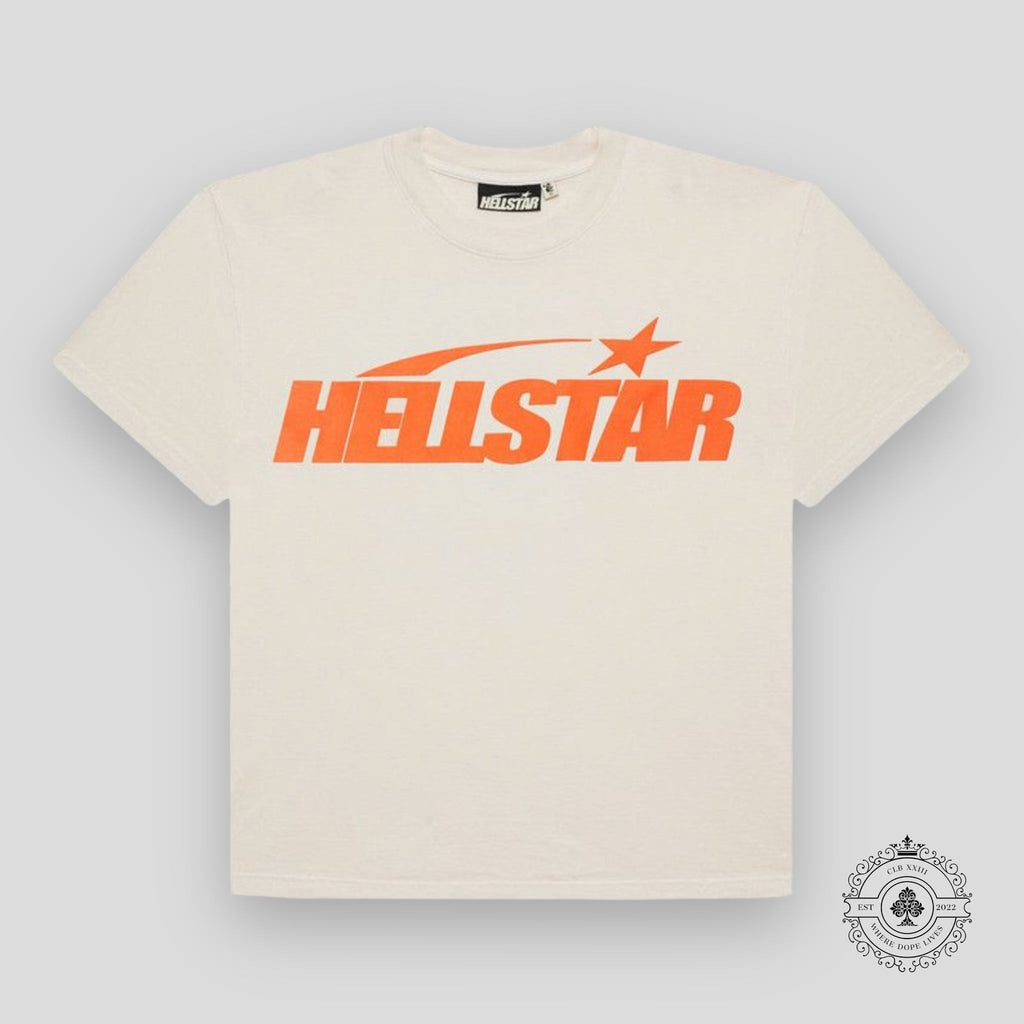 T-shirt Hellstar Sport Logo Gel Crème / Orange