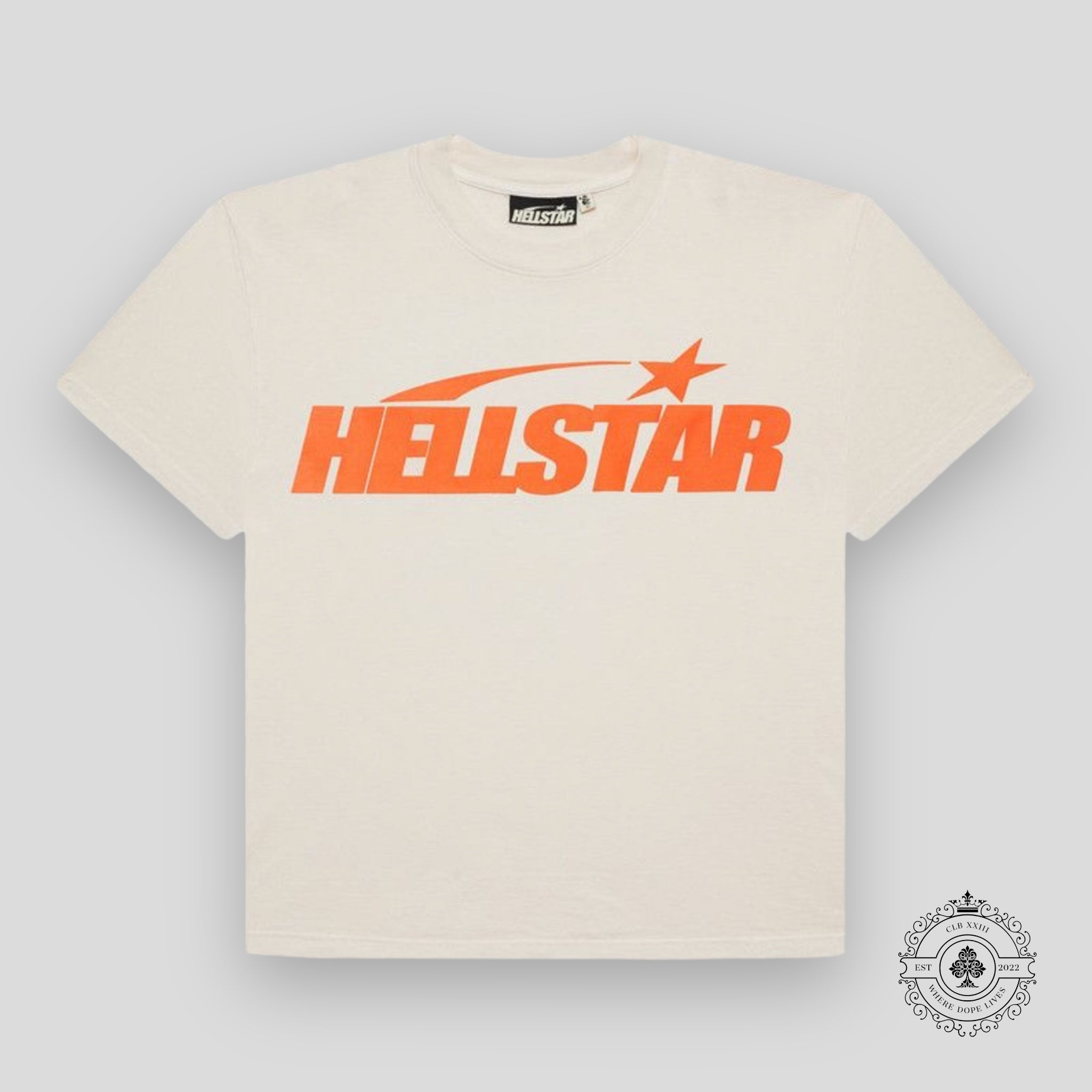 T-shirt Hellstar Sport Logo Gel Crème / Orange