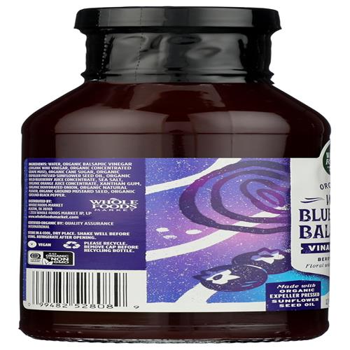 Vinaigrette balsamique biologique aux bleuets Whole Foods Market, 355 ml