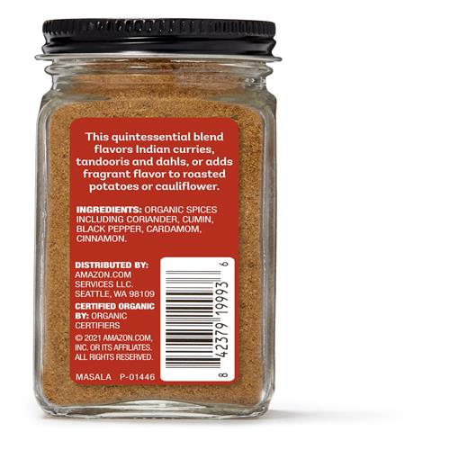 Aplenty, Mélange d'épices Garam Masala bio, 51 g