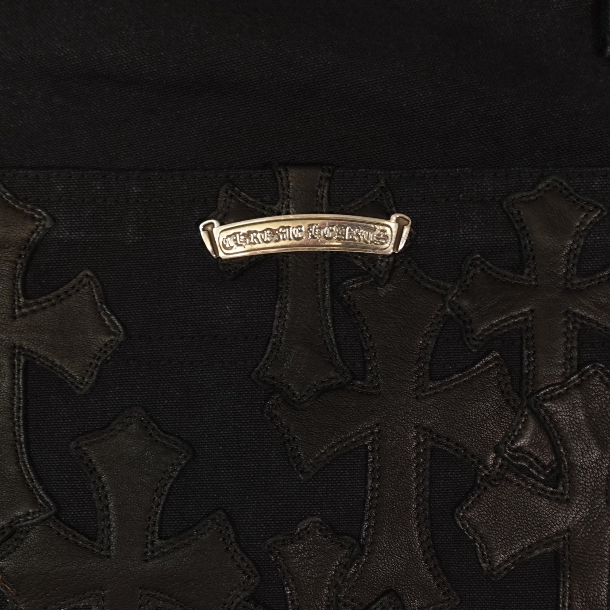 Shorts de travail Chrome Hearts 13 Cross Patch noirs