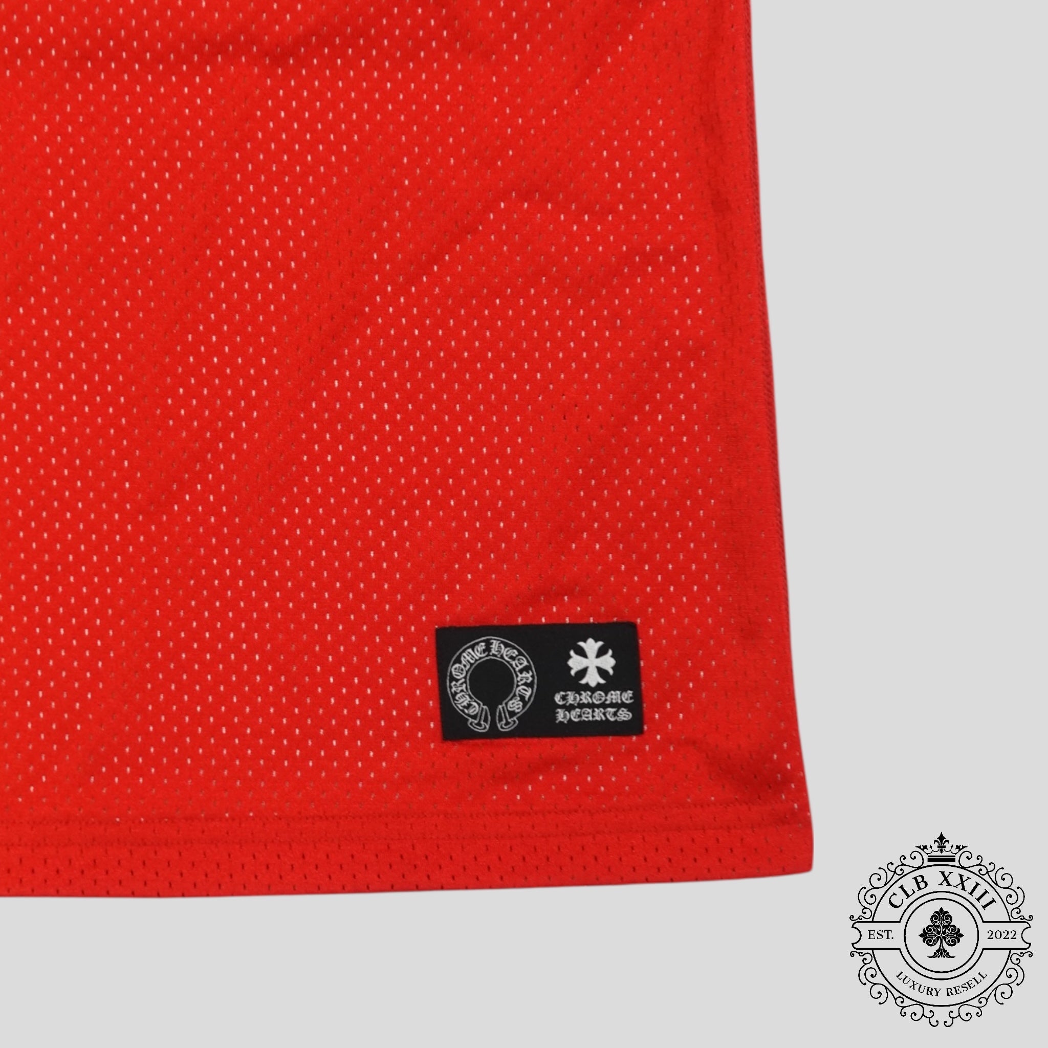 Maillot réversible en mesh Chrome Hearts Team 99 rouge