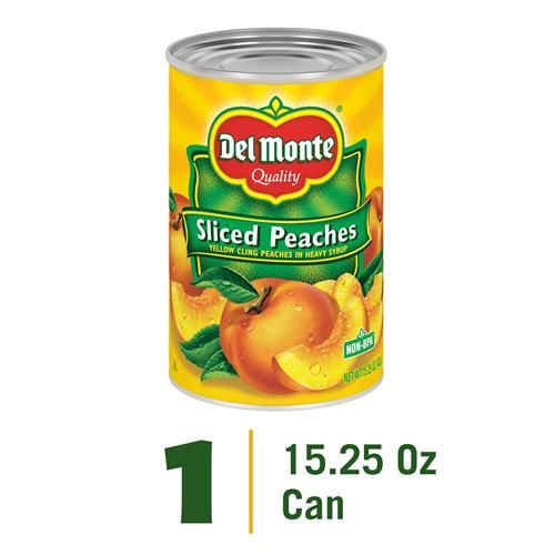 Pêches en tranches Del Monte, variété Yellow Cling, 432 g