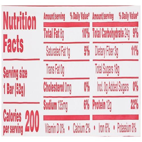 Rxbar Barre Fraise, 51 g