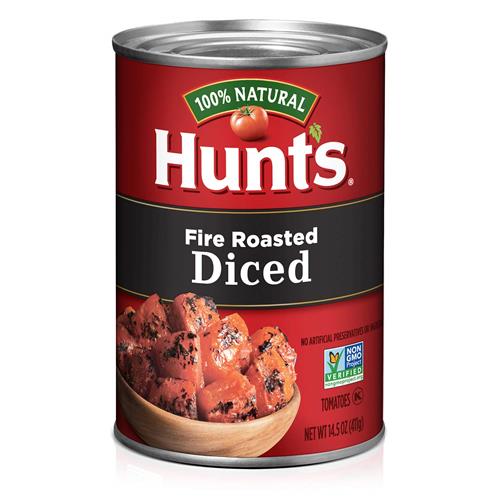 Tomates coupées en dés rôties au feu Hunt's, compatibles céto, 411 g