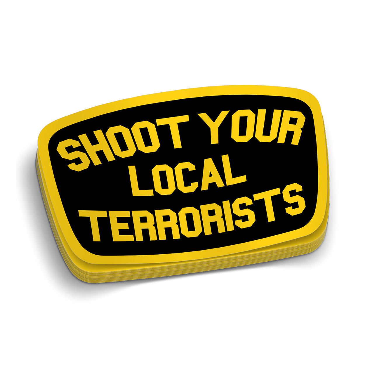 Autocollant Terroristes Locaux