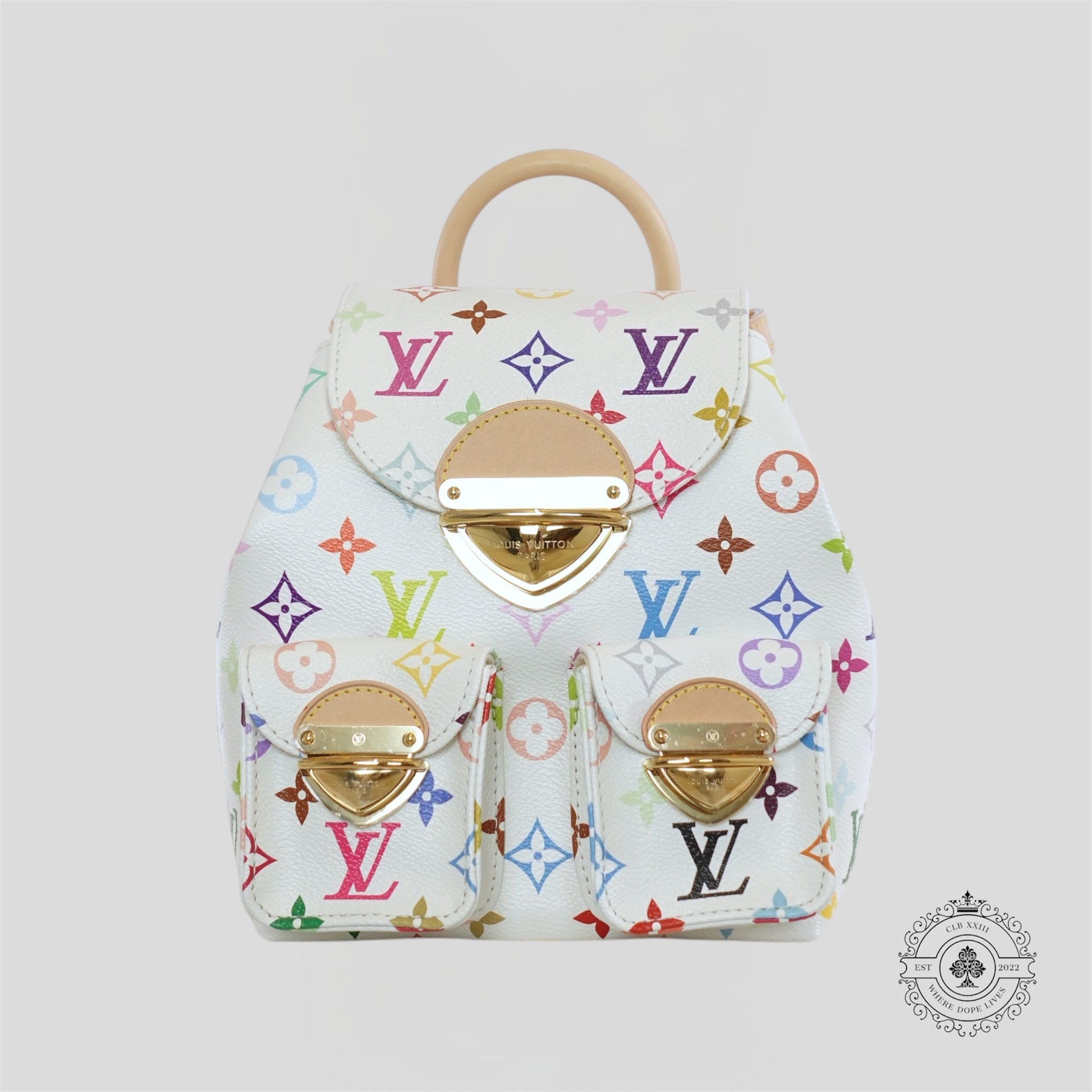Sac Louis Vuitton x Takashi Murakami Venice blanc