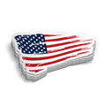 Autocollant de casque de chantier drapeau américain