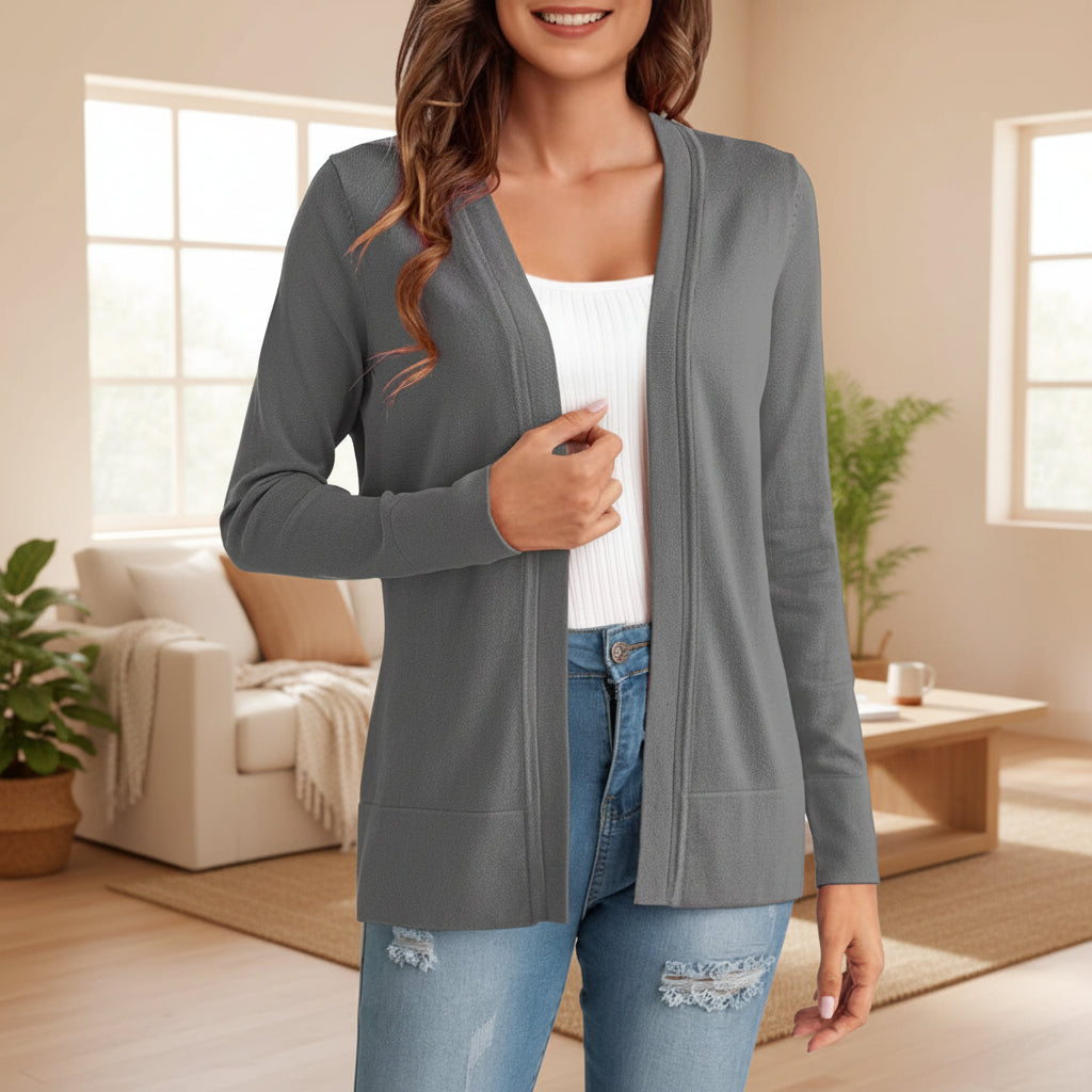 Cardigan en maille ample pour femme – 4 couleurs S–XXL