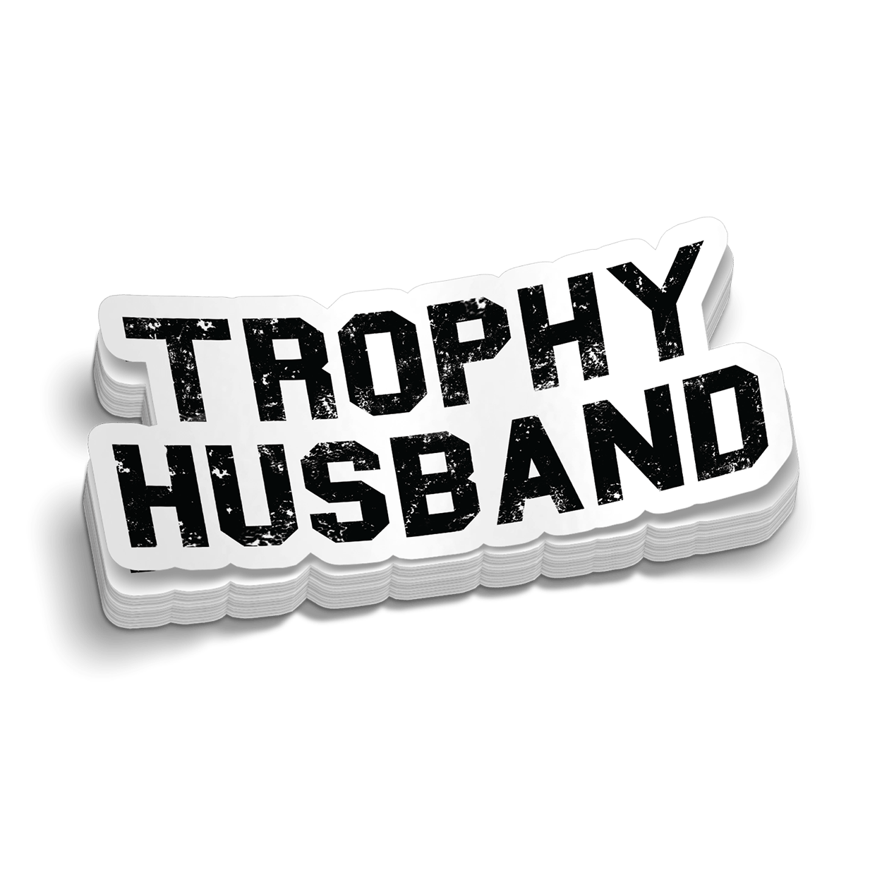 Autocollant de casque de chantier « Trophy Husband »