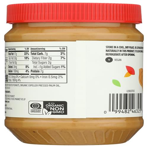 Beurre de cacahuètes crémeux biologique Whole Foods Market, 794 g