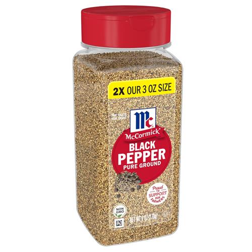 Poivre noir moulu pur McCormick, 170 g