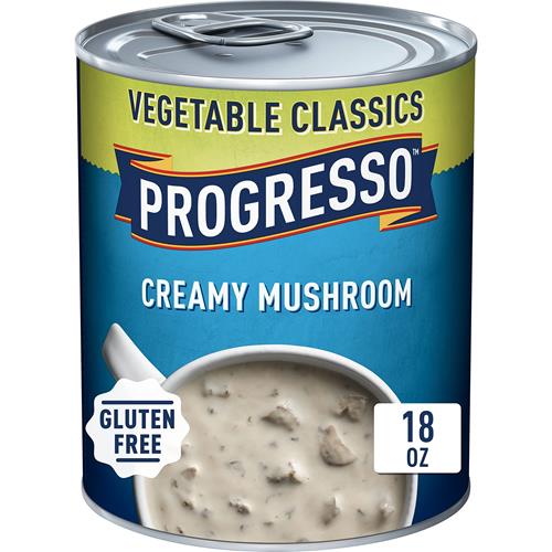 Soupe Progresso Crème de Champignons Classique, Sans Gluten, 510 g.