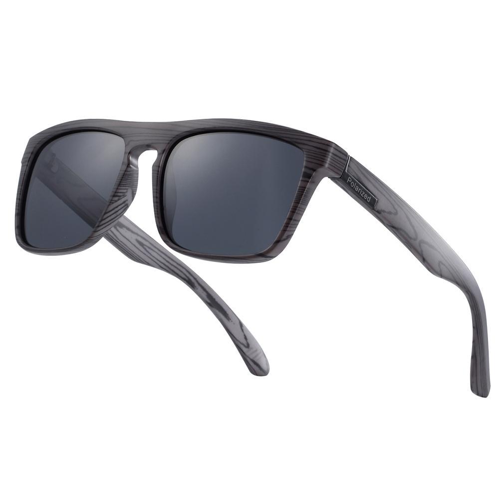 Lunettes de soleil de luxe polarisées imitation bois pour hommes et femmes Style rétro Lunettes de soleil de mode Oculos de sol