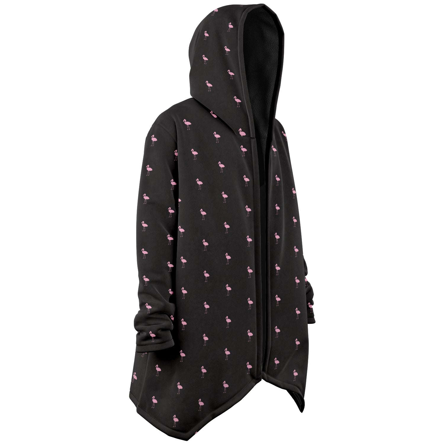 Sweat à capuche cape Flamingo Classique Noir