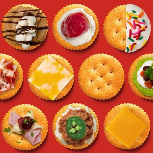 Ritz Fresh Stacks Whole Wheat Crackers, Travel Snacks, 11.6 Oz (8 Multi Snack Packs)