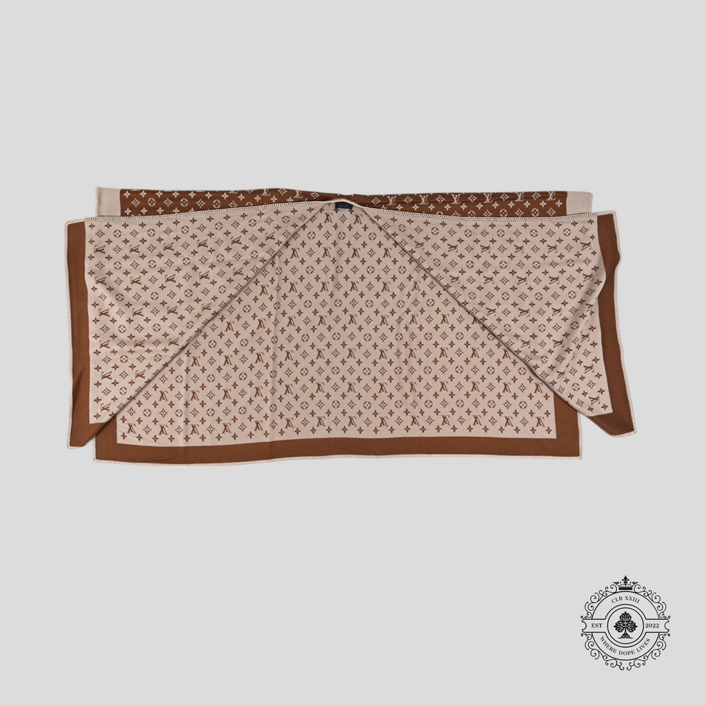 Poncho Monogram Louis Vuitton marron