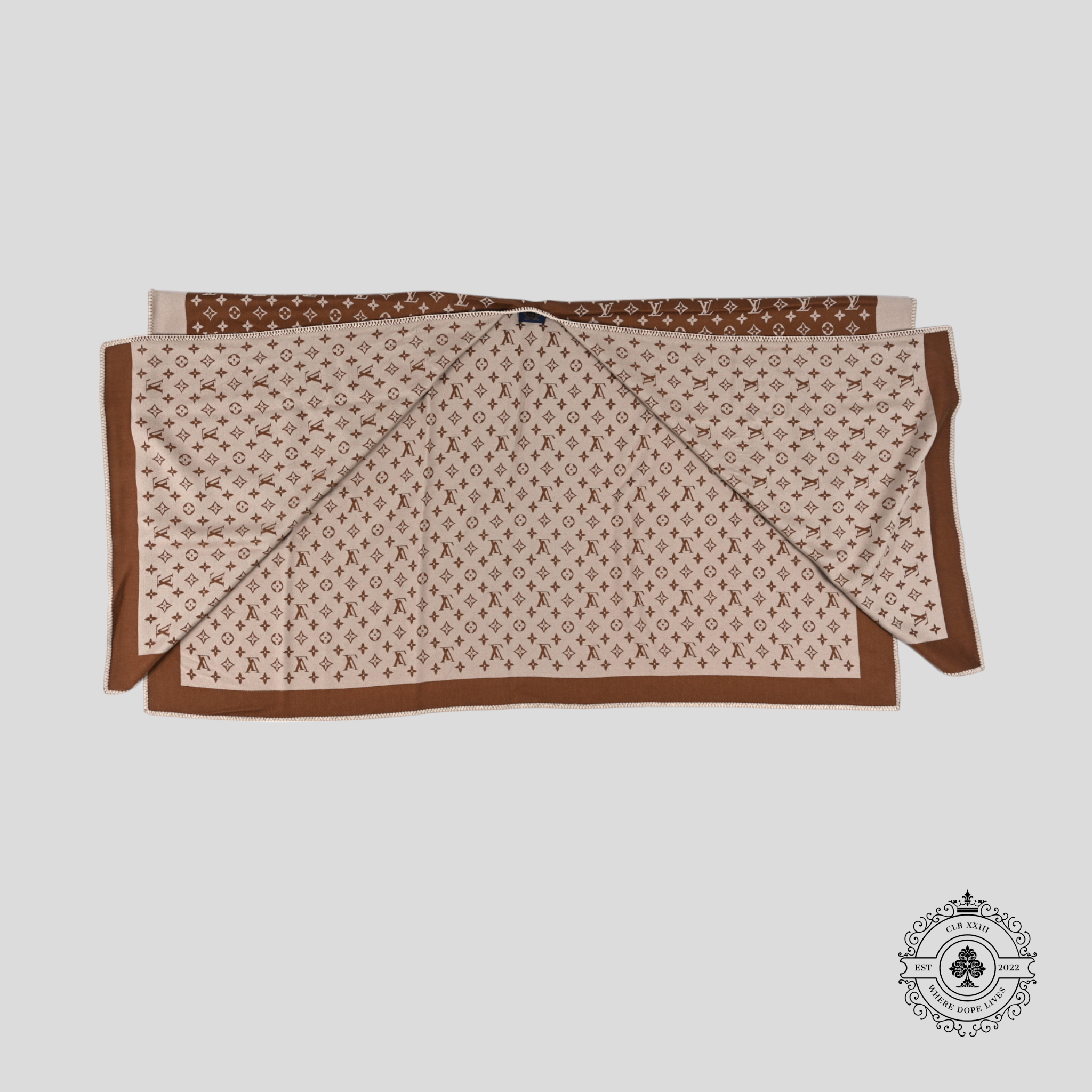 Poncho Monogram Louis Vuitton marron