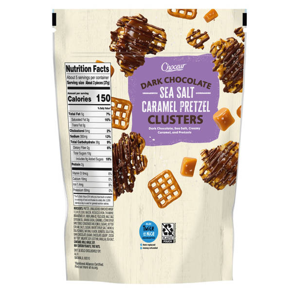 Choceur Chocolat Noir Caramel Bretzel, 170 g