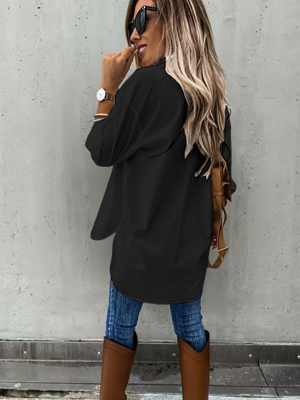 👚 Ensemble décontracté deux pièces à manches longues pour femme grande taille