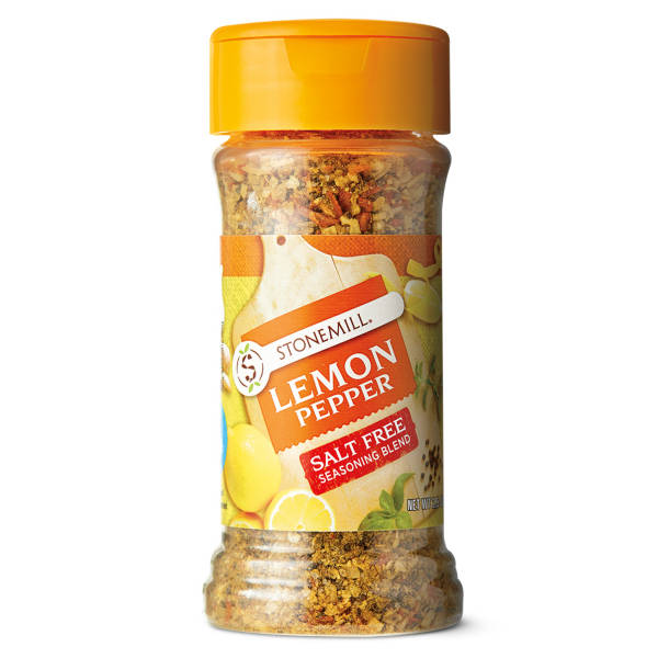 Mélange d'assaisonnement sans sel citron et poivre Stonemill, 70 g