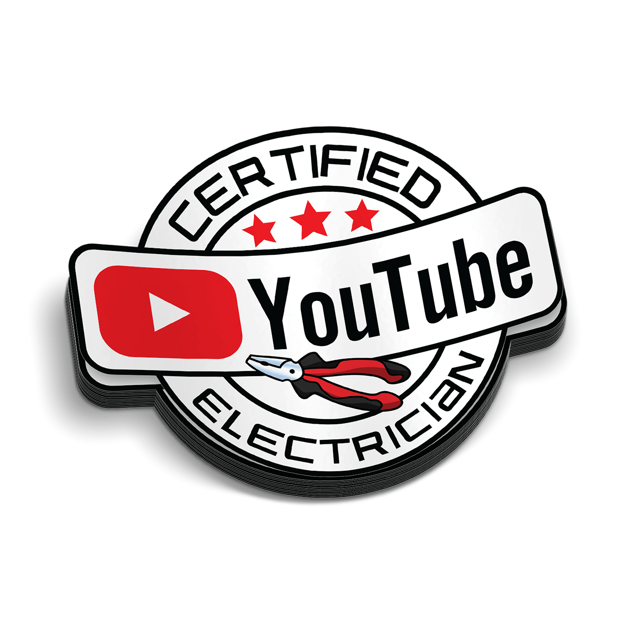 Autocollant de casque d'électricien YT