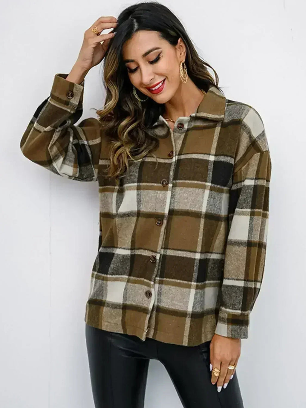 Veste boutonnée couleur citrouille