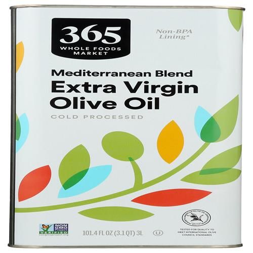 Huile d'olive extra vierge méditerranéenne Whole Foods Market, 101.4 oz liq.