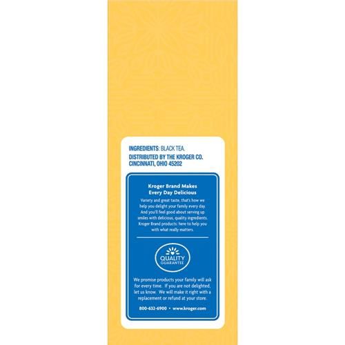 Sachets de thé noir Kroger 100 ct
