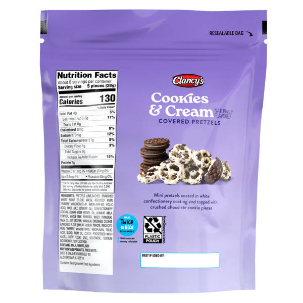 Bretzels Clancy's au biscuit et à la crème - 227 g