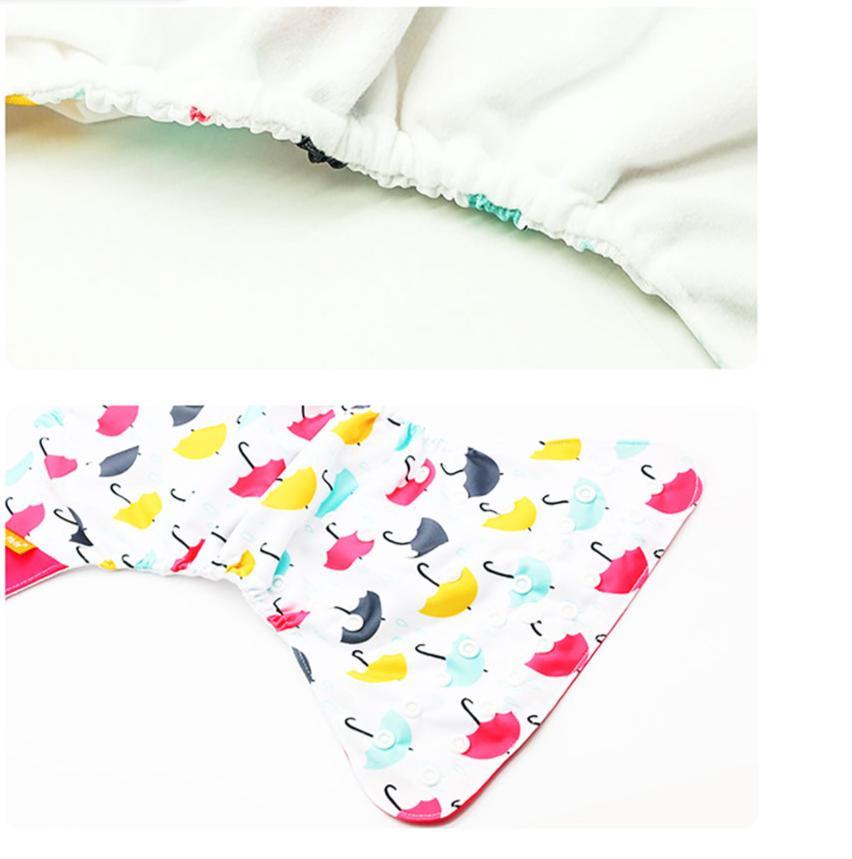 Lot de 4 couvre-couches lavables écologiques, couches en tissu réglables pour bébés garçons et filles