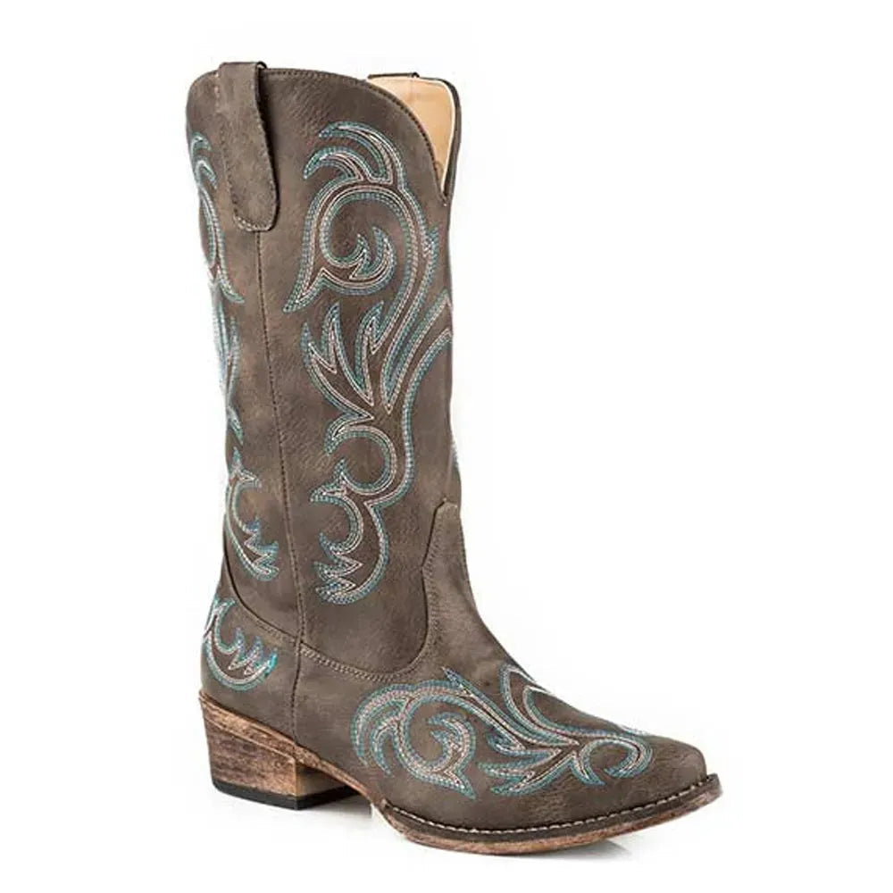 Bottes de cow-girl Roper Riley (Marron) pour femme