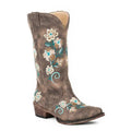 Bottes de cowboy Roper Riley Floral (Marron) - Femme