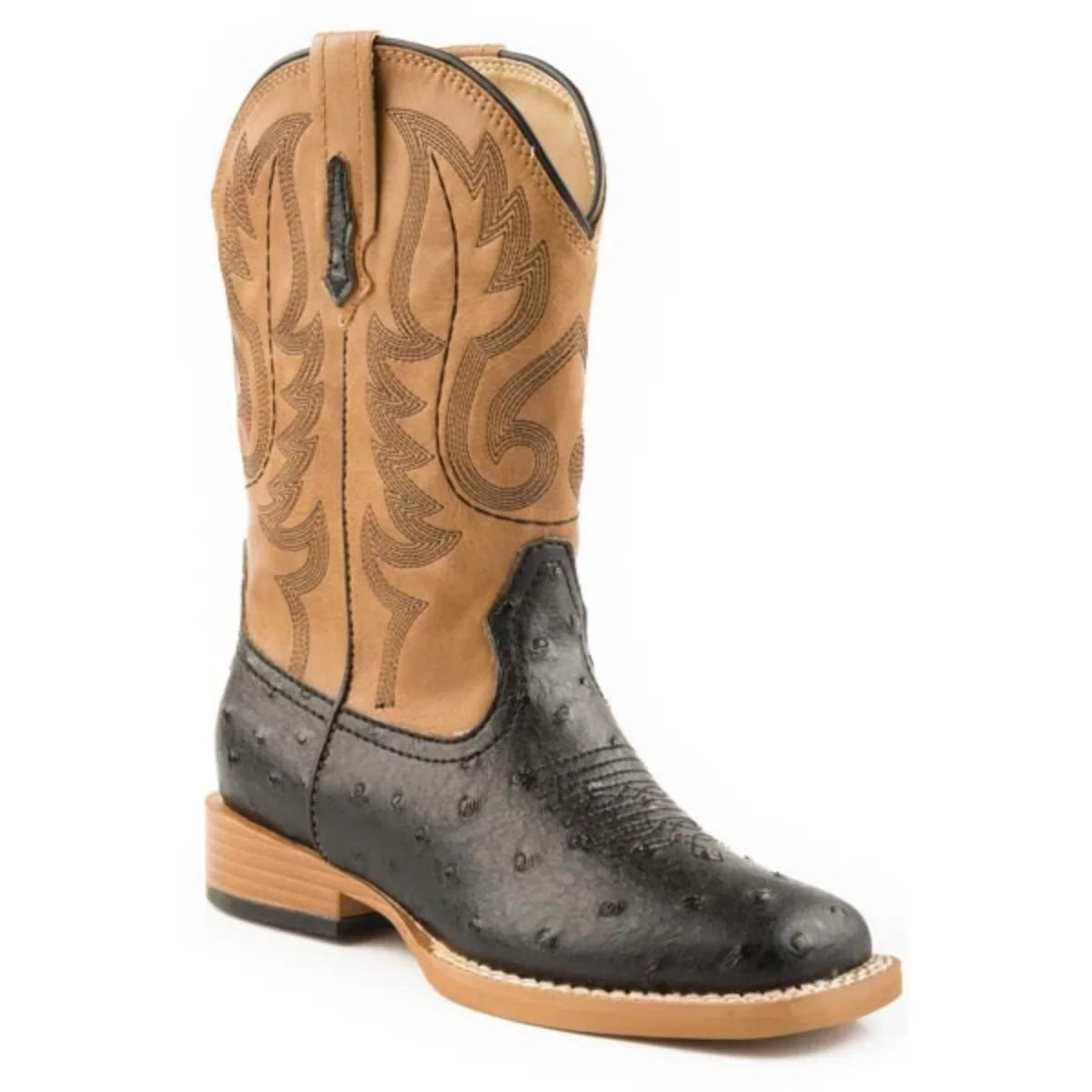 Bottes de cowboy Roper Bumps (brunes) – Homme