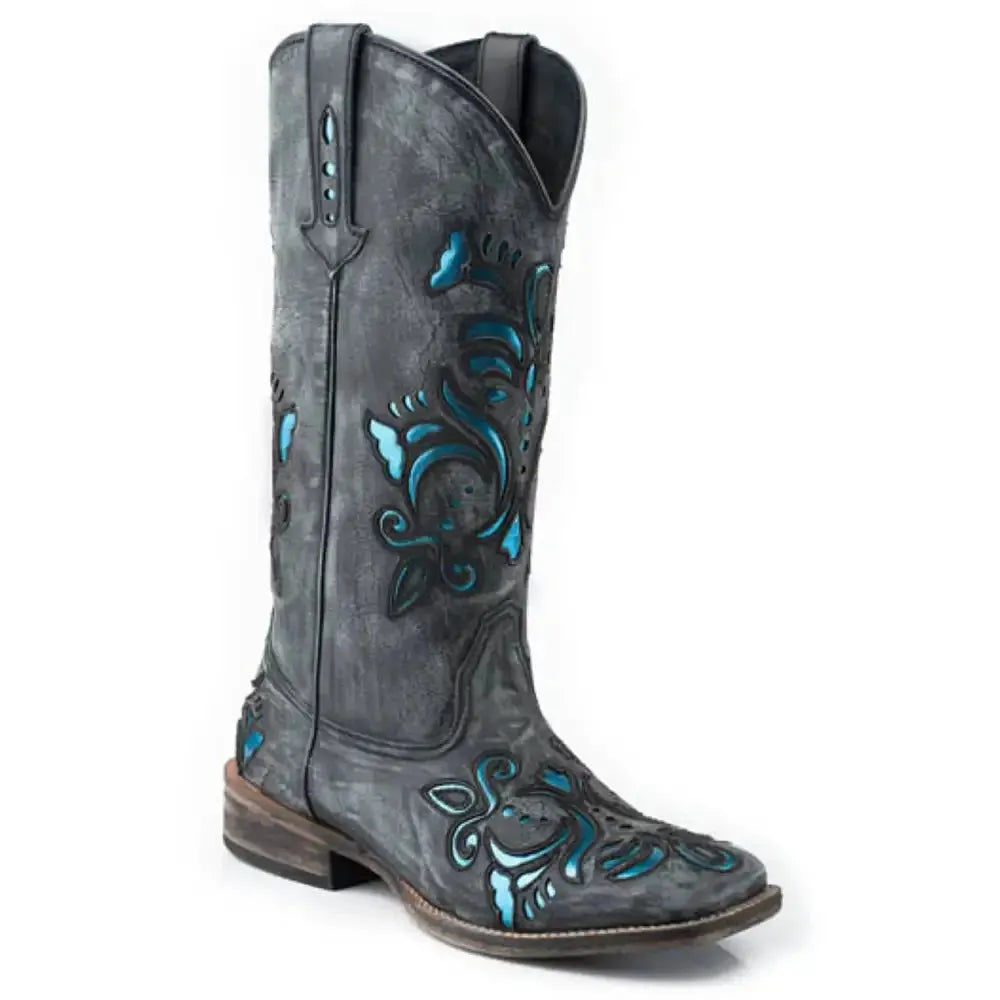 Roper Belle (Noir) - Bottes de cowgirl pour femmes