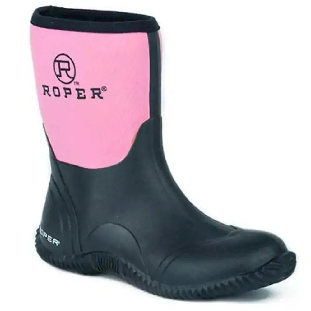 Bottes de pluie de travail Roper Barnyard Lady (rose) pour femmes