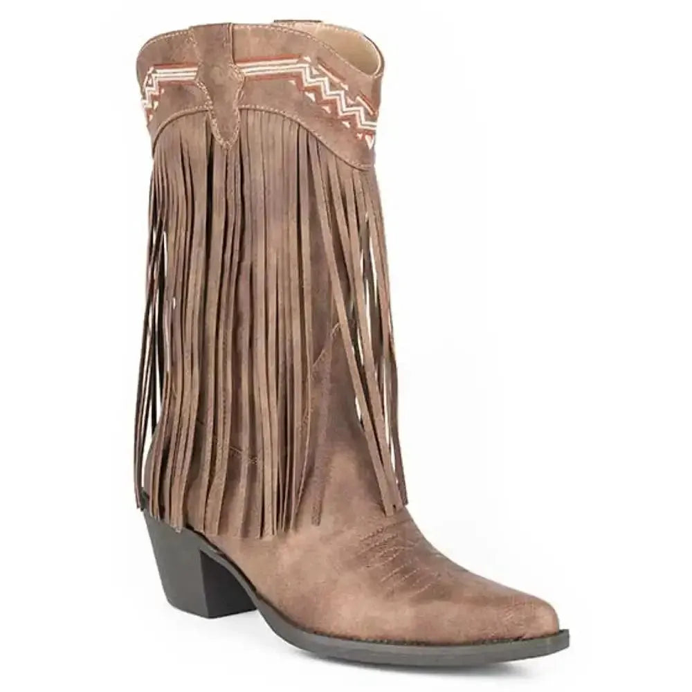 Bottes de motarde Roper Saddle Siren (Marron) pour femme (Liquidation)