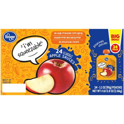 Compote de pommes classique Kroger 24 unités / 3,2 oz