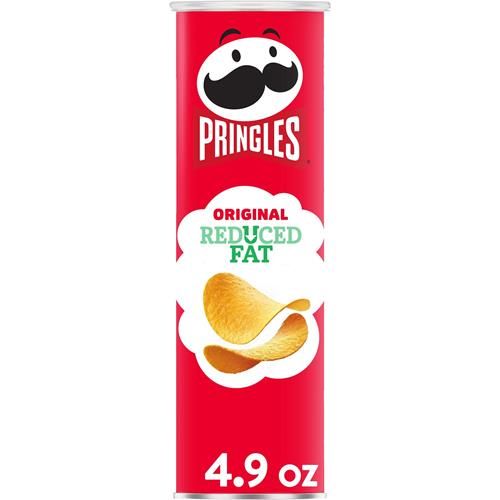 Tuiles de pommes de terre Pringles, collations pour le déjeuner, collations nomades, teneur réduite en matières grasses, boîte de 139 g (1 boîte)