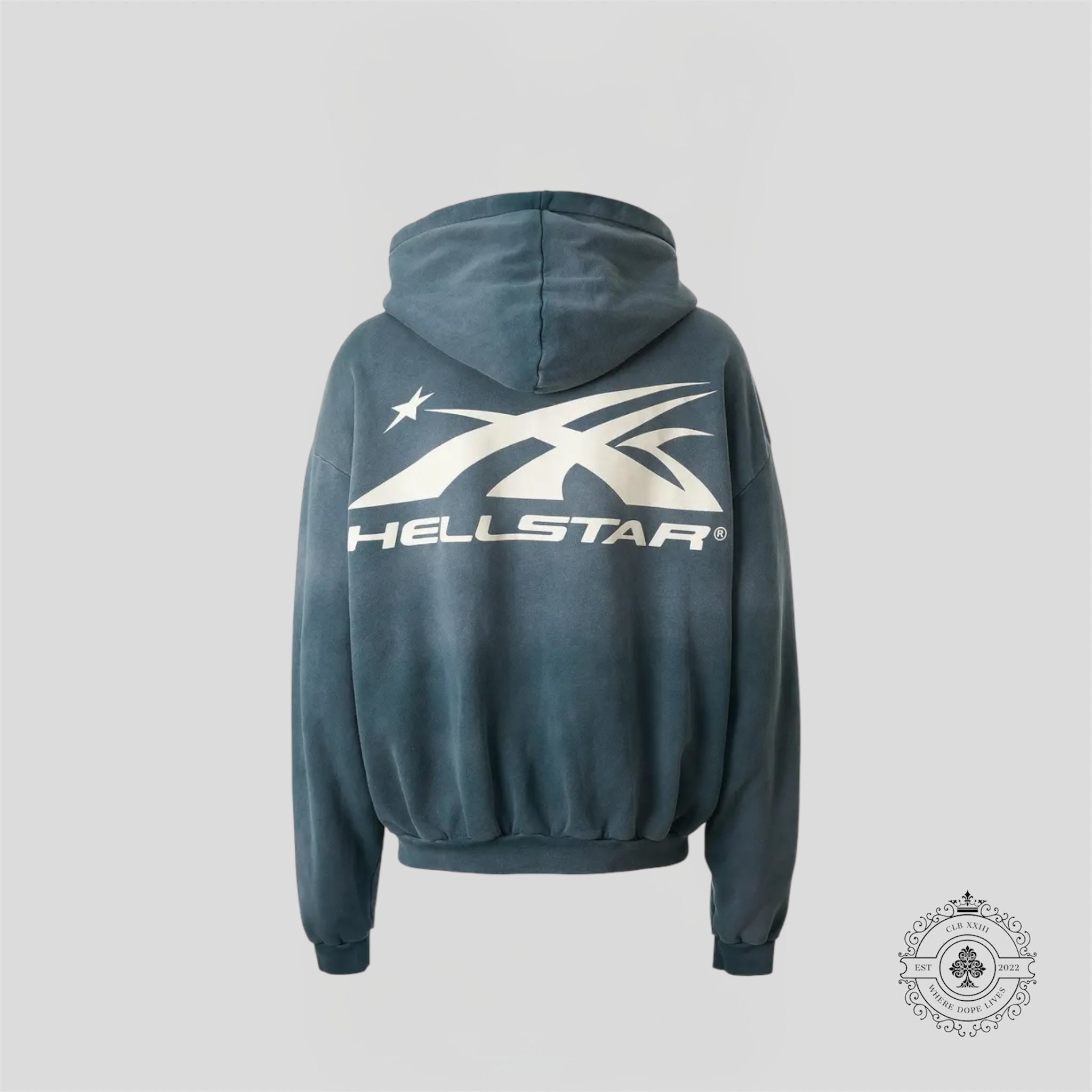 Sweat à capuche Hellstar Mirror Face Vert