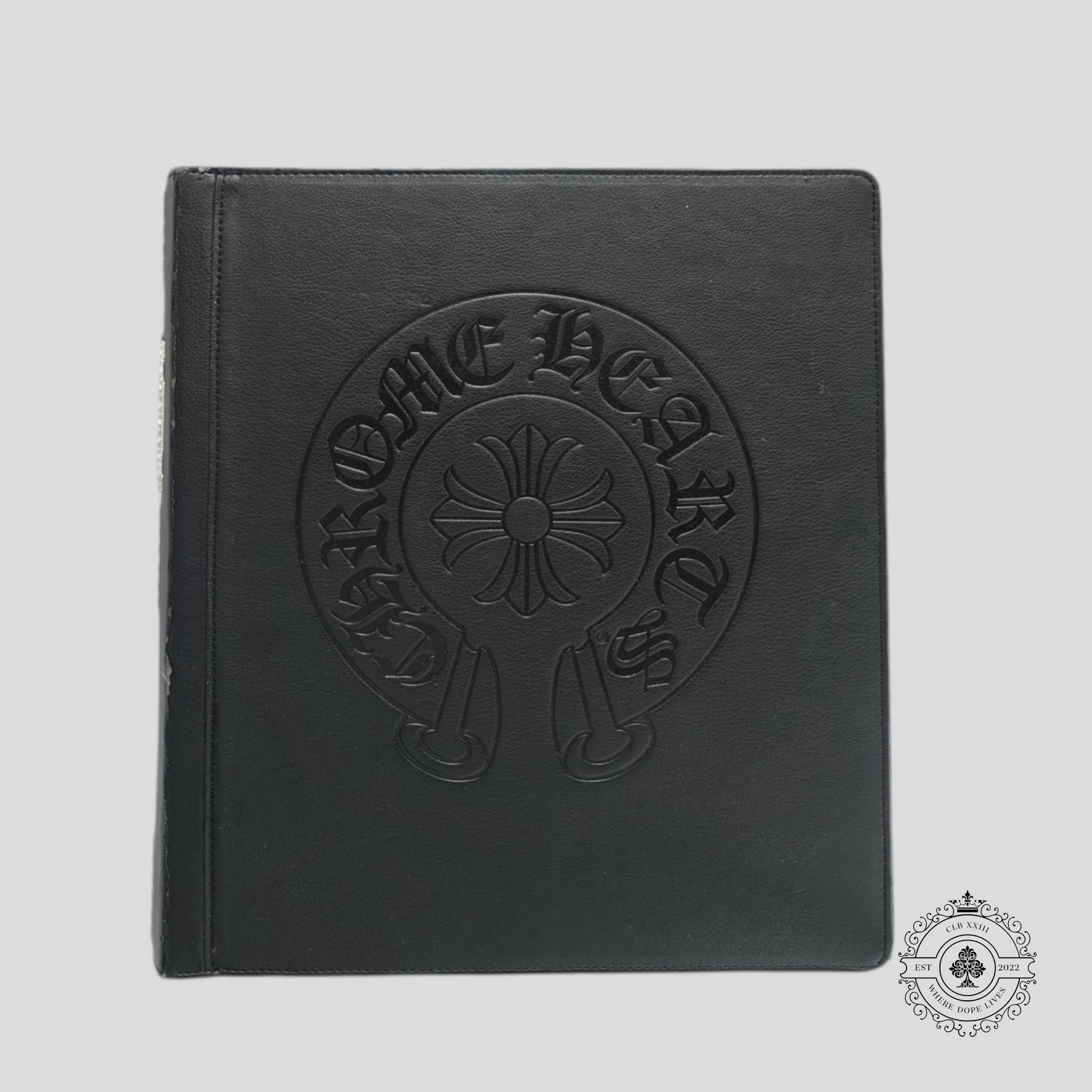 Classeur en cuir fer à cheval Chrome Hearts