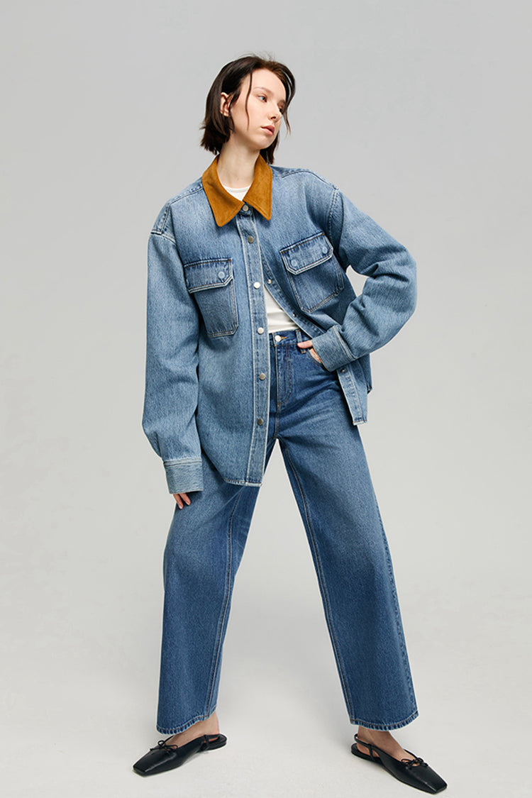 Le jean large Cityer Crop HJ009