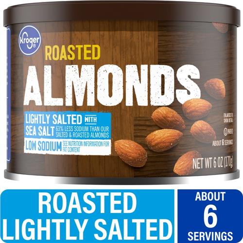 Amandes rôties légèrement salées de Kroger 6 oz