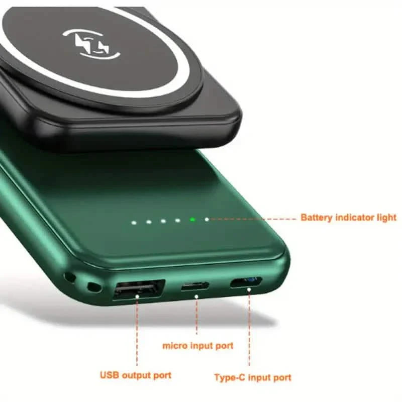 Batterie externe magnétique ultra-fine 10000 mAh avec charge rapide 20 W