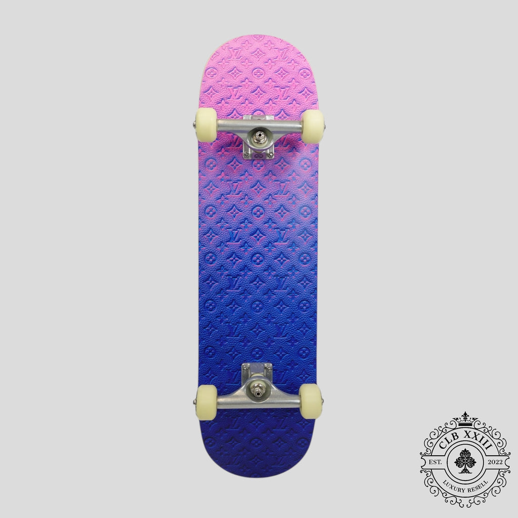Skateboard Monogram Illusion Rose et Bleu Louis Vuitton