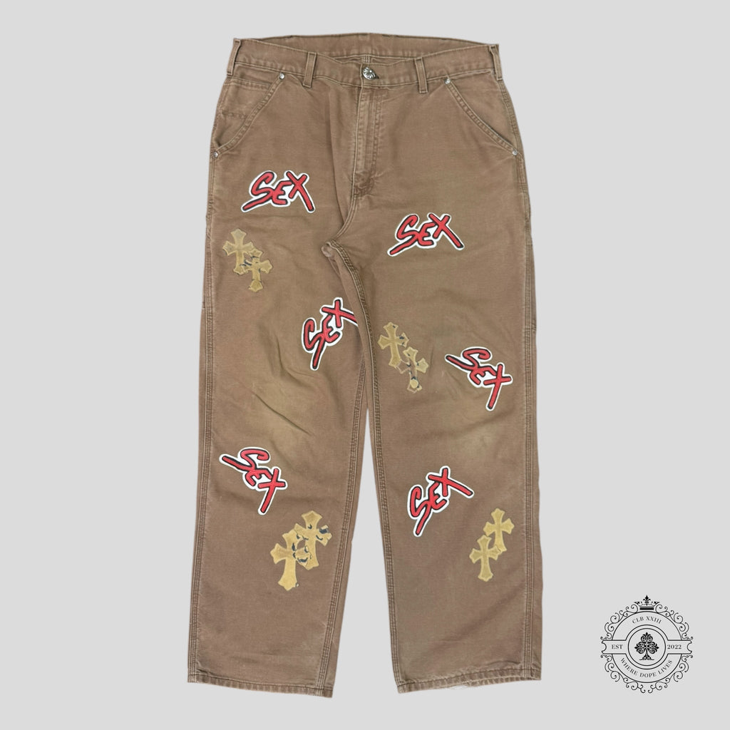 Pantalon de charpentier Chrome Hearts Sex Records Patch