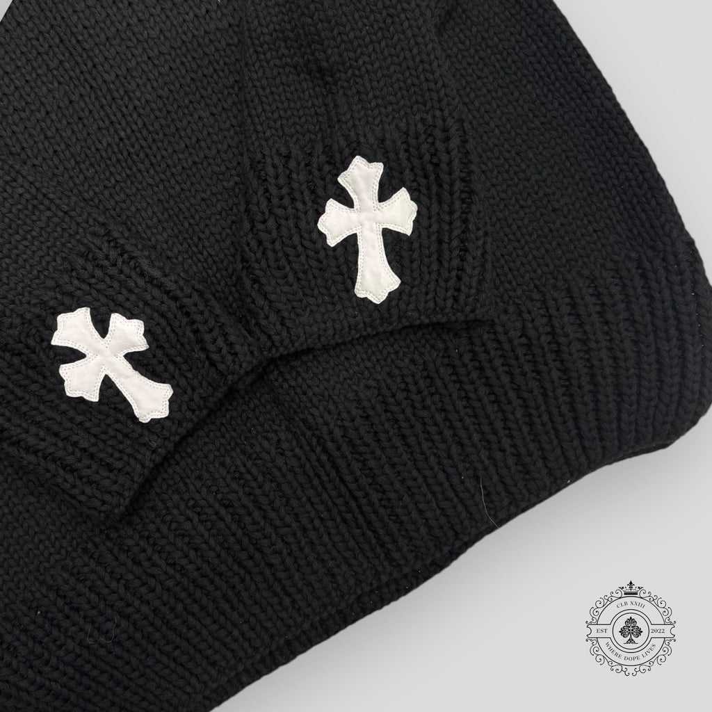 Pull en maille Chrome Hearts à motif croix