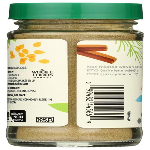 Whole Foods Market, sauge biologique, 1,23 oz